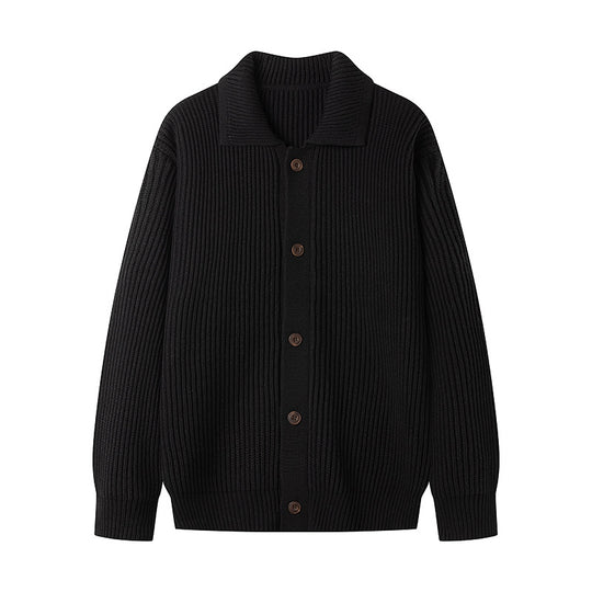 Herren Strickjacke mit sportlichem Design und modischem Schalkragen R&B