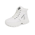 Damen modische High-Top Sneakers mit trendy Reißverschluss und komfortablem Innenfutter R&B