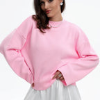 Damen Bequemer Pullover mit Oversized-Schnitt und breiten Ärmeln