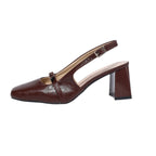Damen Slingback-Pumps mit komfortablem Blockabsatz R&B