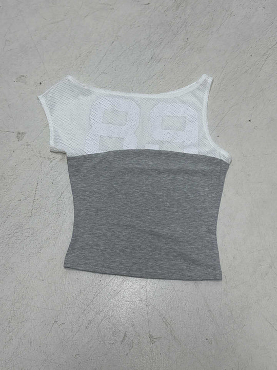 Damen Sporttop mit modischem Netzdesign und figurbetontem Schnitt R&B