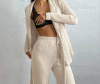 Damen Strickanzug im modernen Look mit eleganten Details R&B