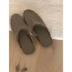 Damen elegante Netz-Mules R&B