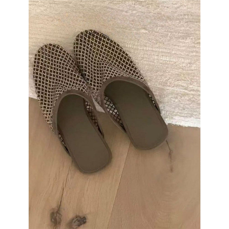 Damen elegante Netz-Mules R&B