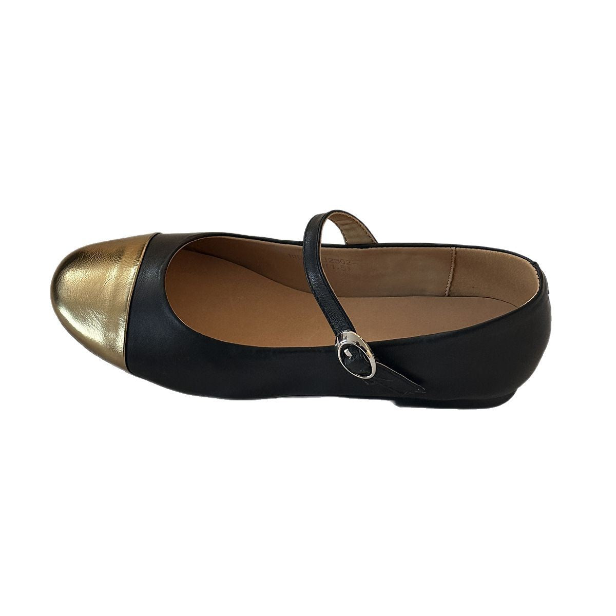 Damen Mary Jane Ballerinas mit modischem Riemchen und Kontrast-Design