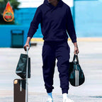 Herren lässiges Freizeit-Set mit Kapuzenpullover und Jogginghose R&B
