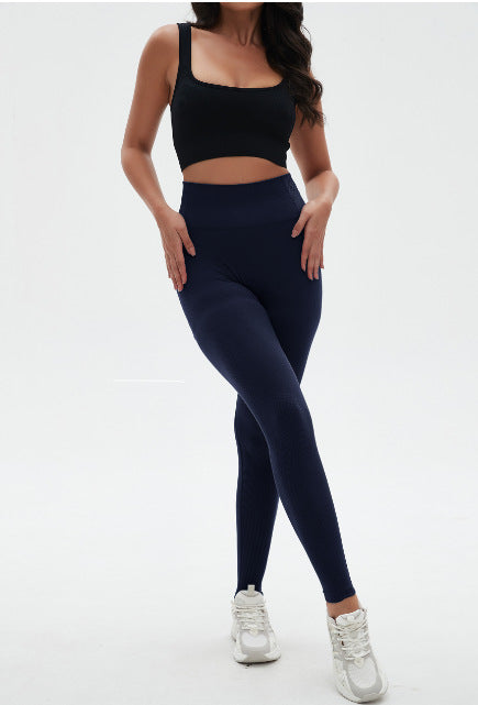 Damen Sportleggins mit hohem Bund und atmungsaktivem Material R&B