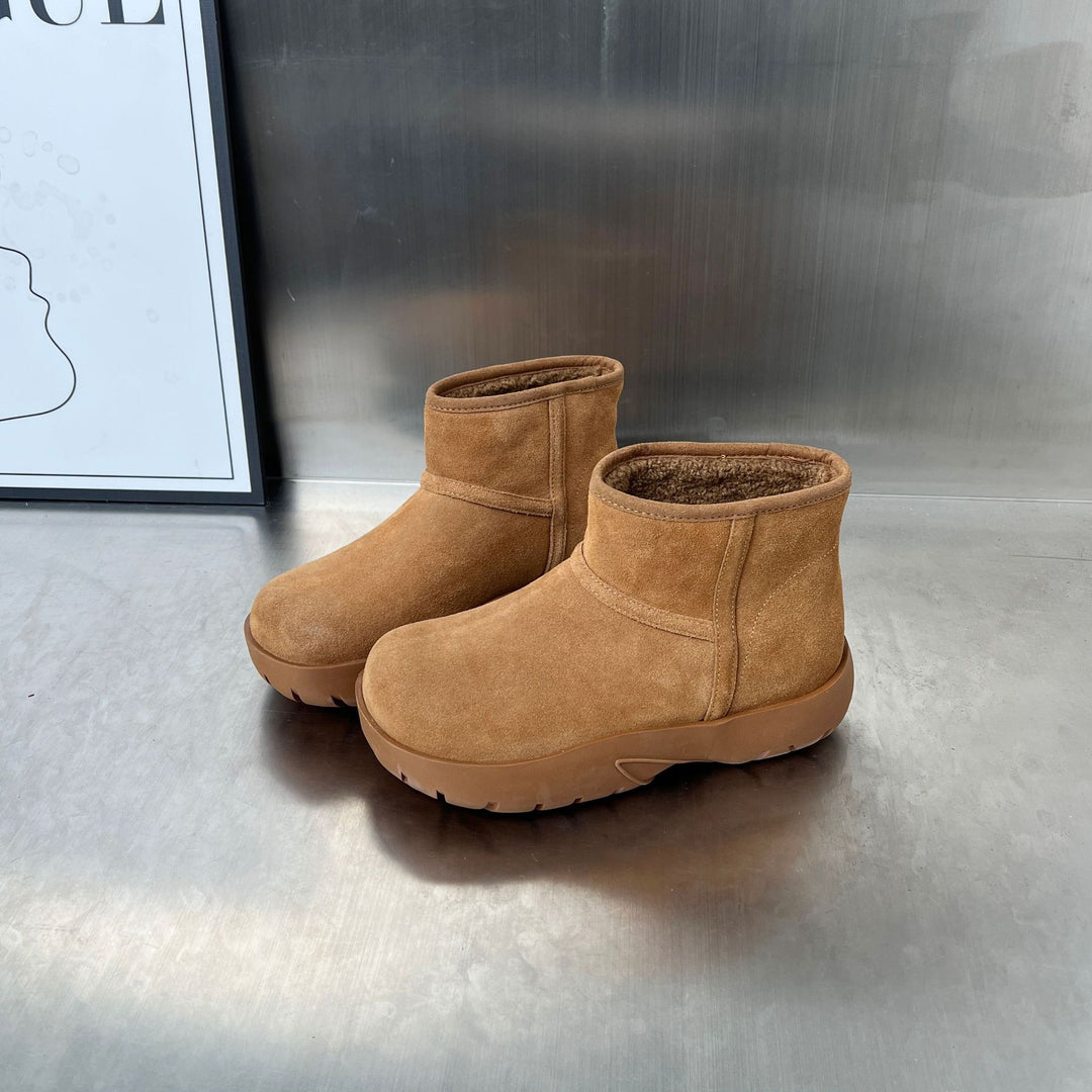 Damen kontrastreiche Winterschuhe mit weichem Innenfutter und rutschfester Sohle R&B