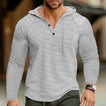 Herren lässiges Kapuzenshirt mit strukturierter Oberfläche R&B
