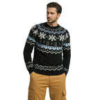 Herren kuscheliger Norweger-Pullover mit Winterdesign R&B