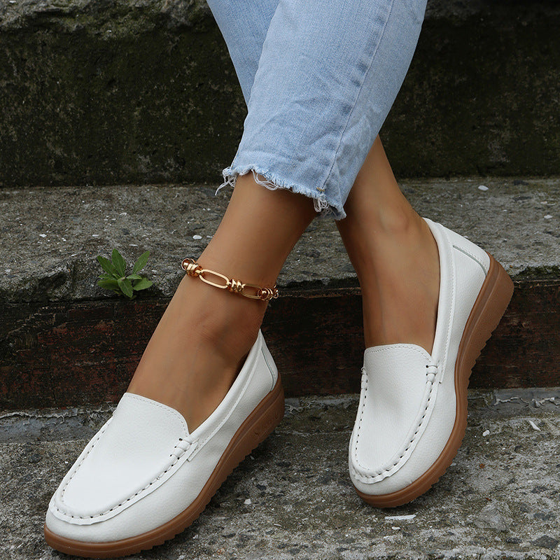 Damen Mokassins mit stilvoller Naht und rutschfester Sohle R&B