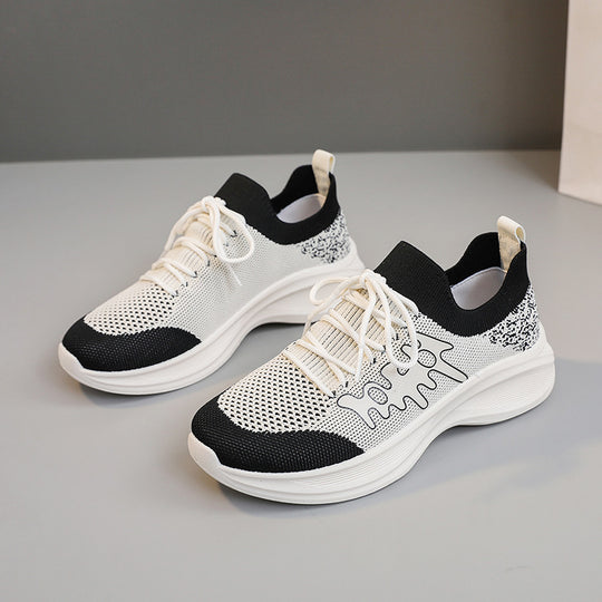 Damen Sportliche Laufschuhe mit atmungsaktivem Mesh-Obermaterial und flexiblem Sohlenprofil R&B