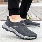 Damen Relaxed Slip-On Sneakers mit atmungsaktivem Strickoberteil und rutschfester Sohle R&B