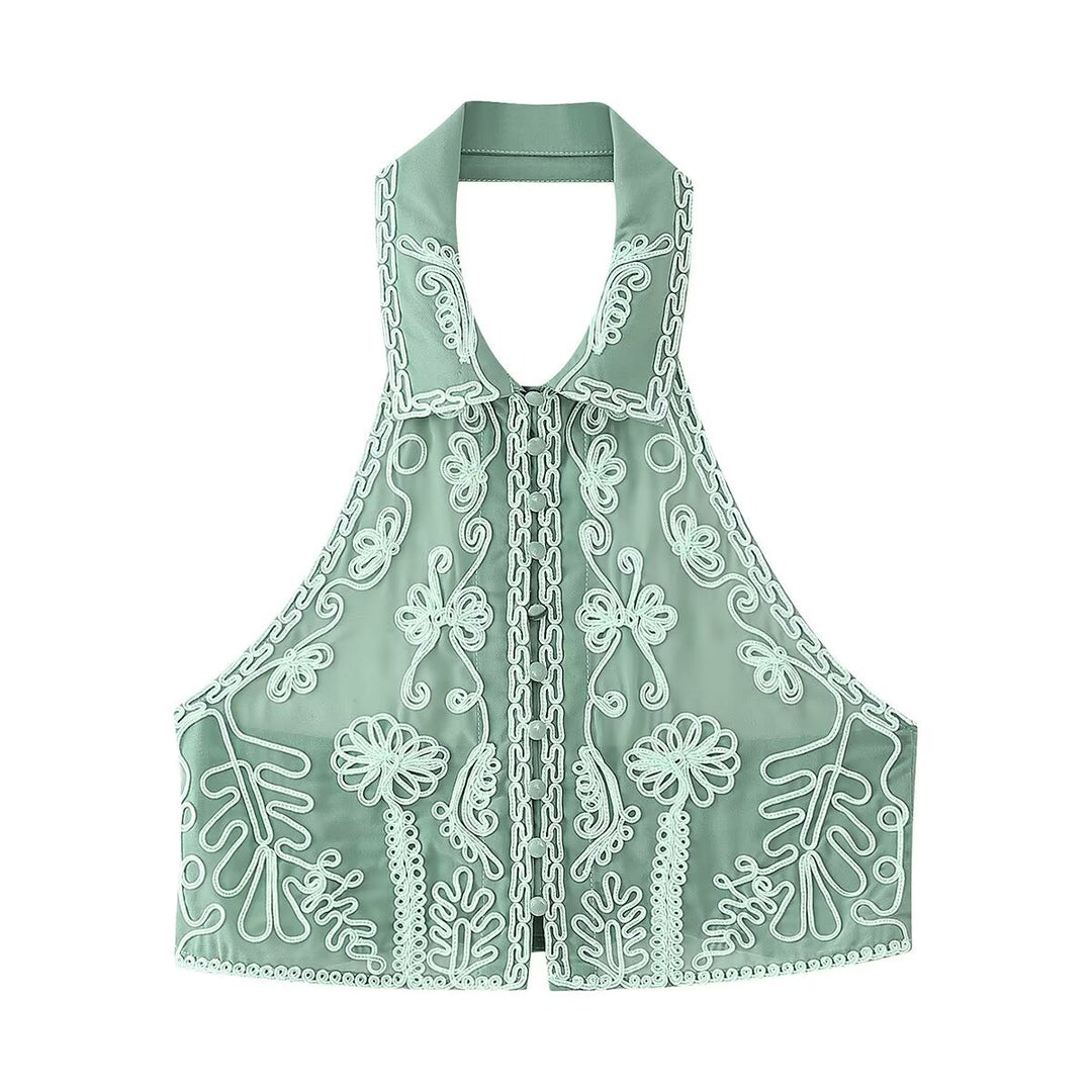 Damen Rock mit floralen Stickereien R&B