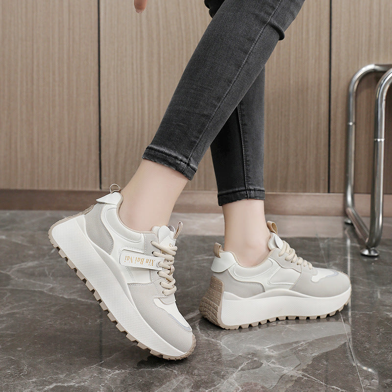 Damen Sportliche Chunky Sneakers mit atmungsaktiver Mesh-Oberfläche und rutschfester Sohle R&B