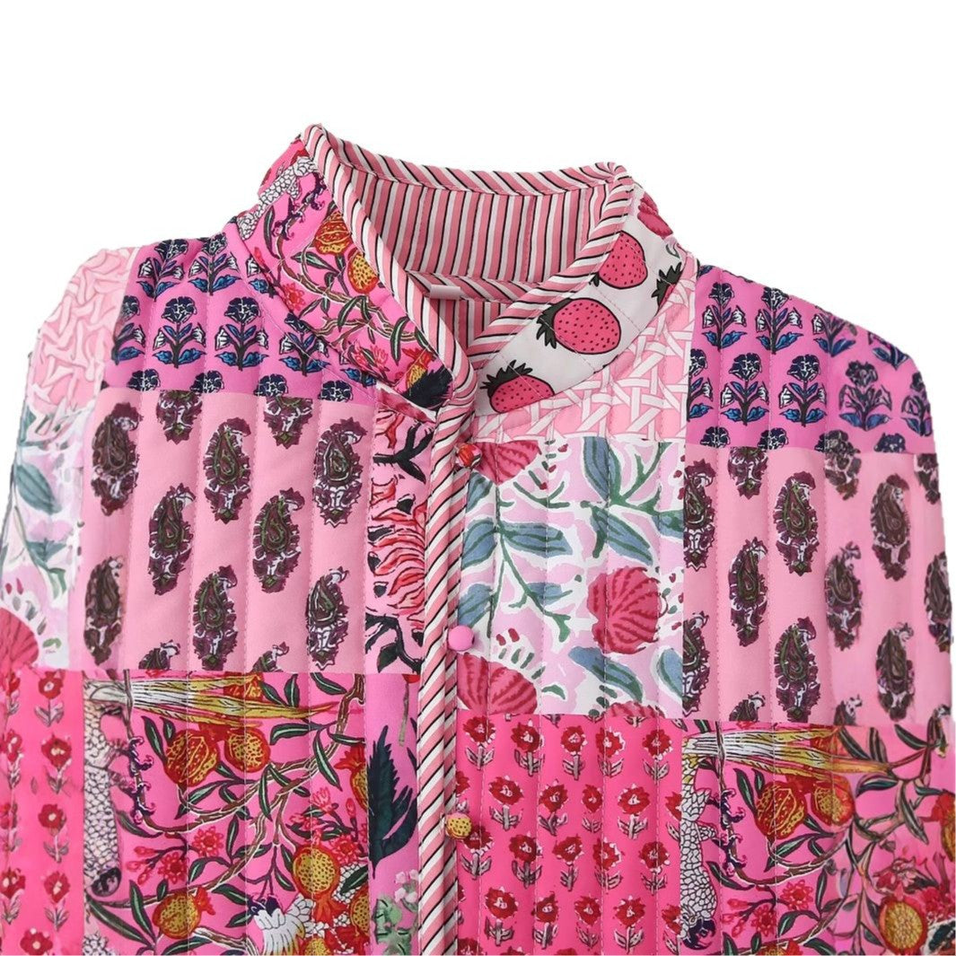Damen Patchwork-Jacke R&B