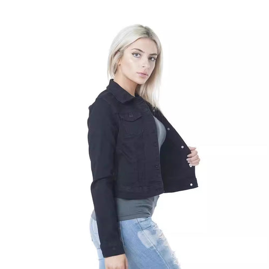 Damen lässige Jeansjacke R&B