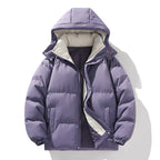 Damen isolierte Steppjacke mit Kapuze und hohem Kragen