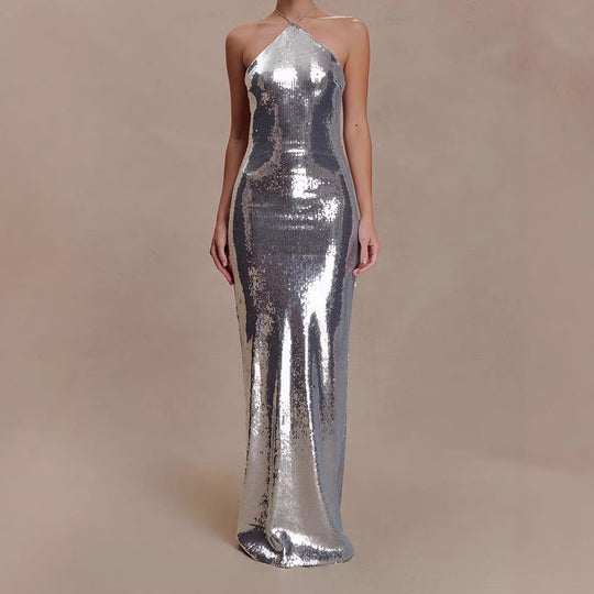 Damen Glamouröses Abendkleid mit funkelnden Pailletten R&B