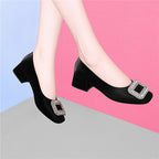 Damen Elegante Slingback Heels mit funkelndem Schmuckdetail R&B