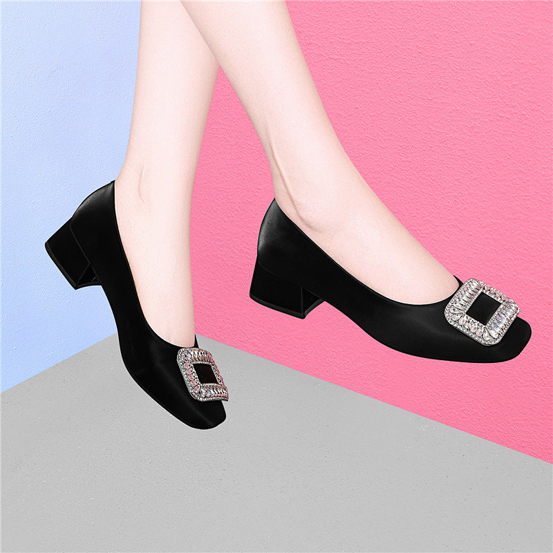 Damen Elegante Slingback Heels mit funkelndem Schmuckdetail R&B
