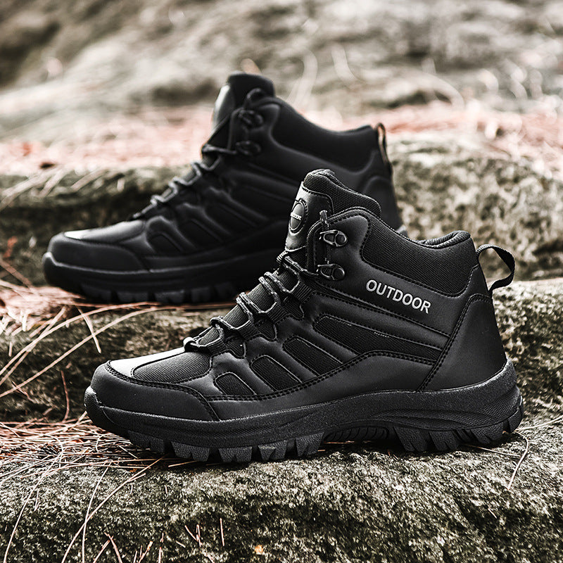 Damen Stabile und wetterfeste Wanderschuhe mit hohem Schaft R&B