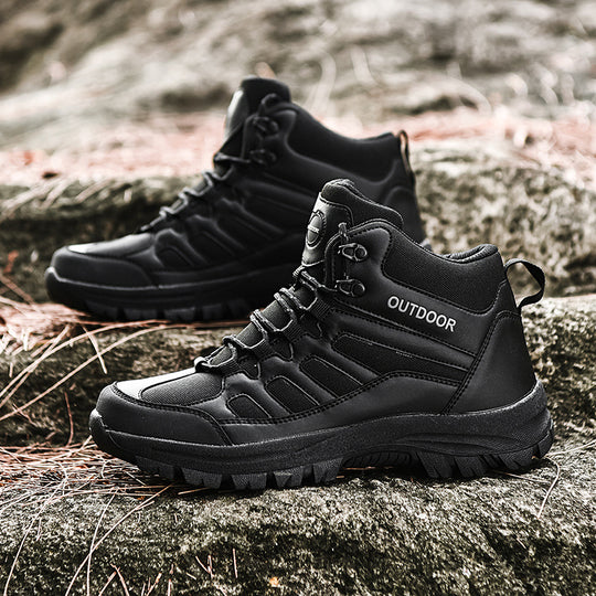 Damen Stabile und wetterfeste Wanderschuhe mit hohem Schaft R&B