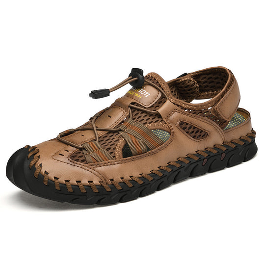 Herren Wasserdichte und atmungsaktive Outdoor-Sandalen mit flexiblem Kordelzug R&B