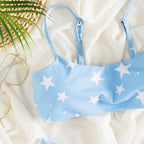 Damen Bikini-Set mit modischem Sternmuster R&B