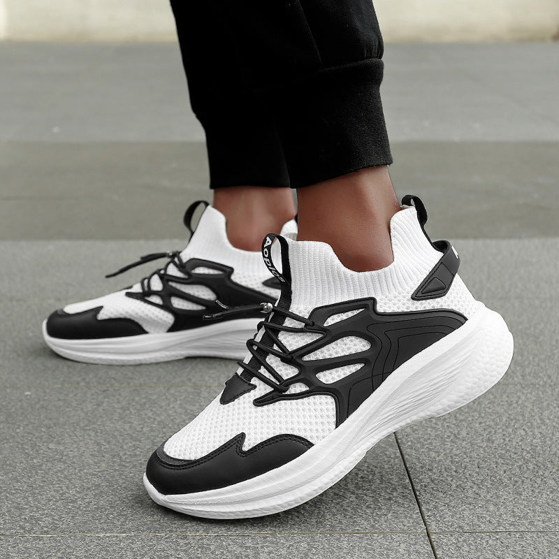 Damen Sportliche Sneakers mit elastischem Obermaterial und rutschfester Sohle