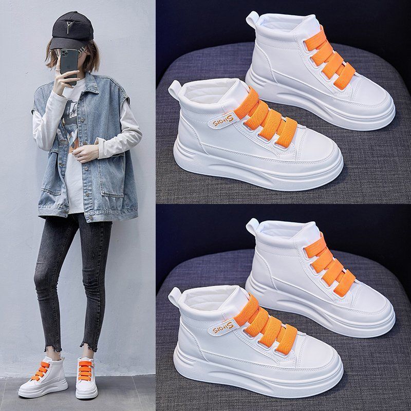 Damen High-Top Sneaker mit leichtem Design und verstellbaren Riemen