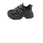Damen Komfortable Chunky Sneakers mit einzigartigem Stern-Design R&B