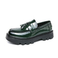 Damen elegante Loafers mit strukturiertem Obermaterial und robustem Profil R&B