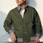 Herren lässige Freizeitjacke mit funktionalen Taschen und modernem Kragen R&B