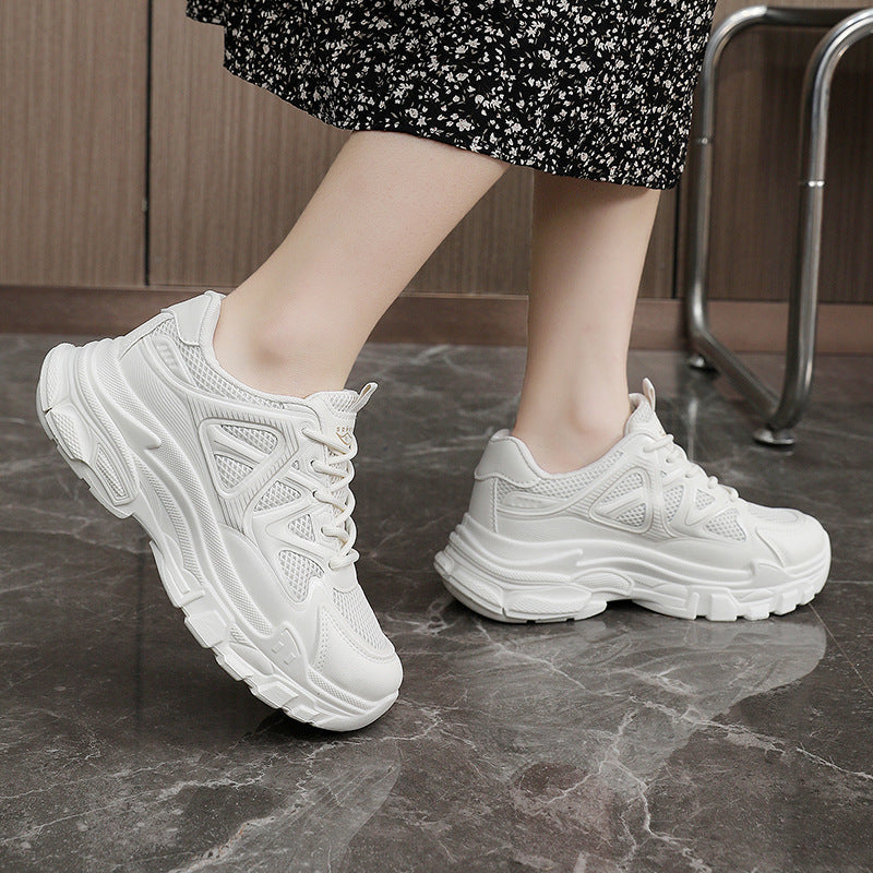 Damen sportliche Fitness Sneakers mit atmungsaktiver Mesh-Oberfläche R&B