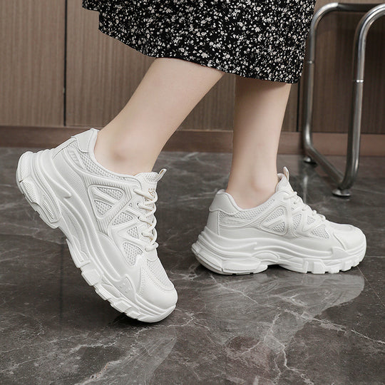 Damen sportliche Fitness Sneakers mit atmungsaktiver Mesh-Oberfläche R&B