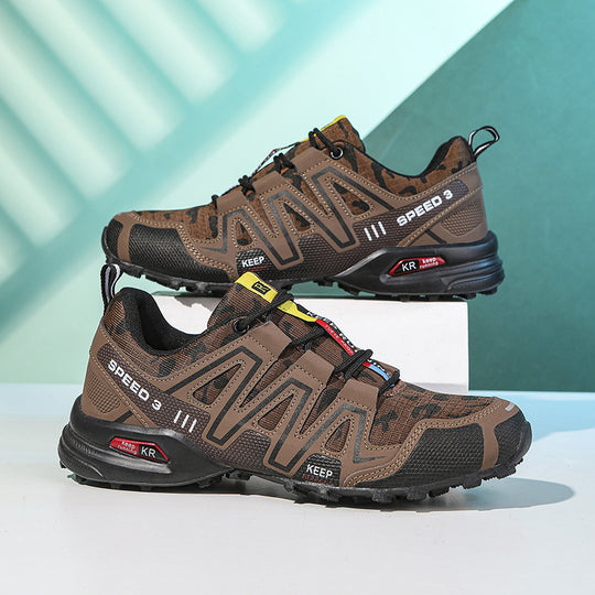 Damen Sportliche Trailrunning-Schuhe mit rutschfester Profilsohle und atmungsaktivem Obermaterial R&B