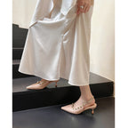 Damen Slingback-Pumps mit modischem Nieten-Design