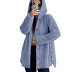 Damen kuschelige Fleecejacke R&B
