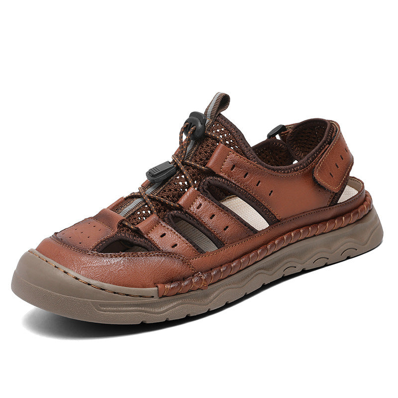 Herren Bequeme Outdoor-Sandalen mit verstellbarem Riemensystem und rutschfester Sohle R&B