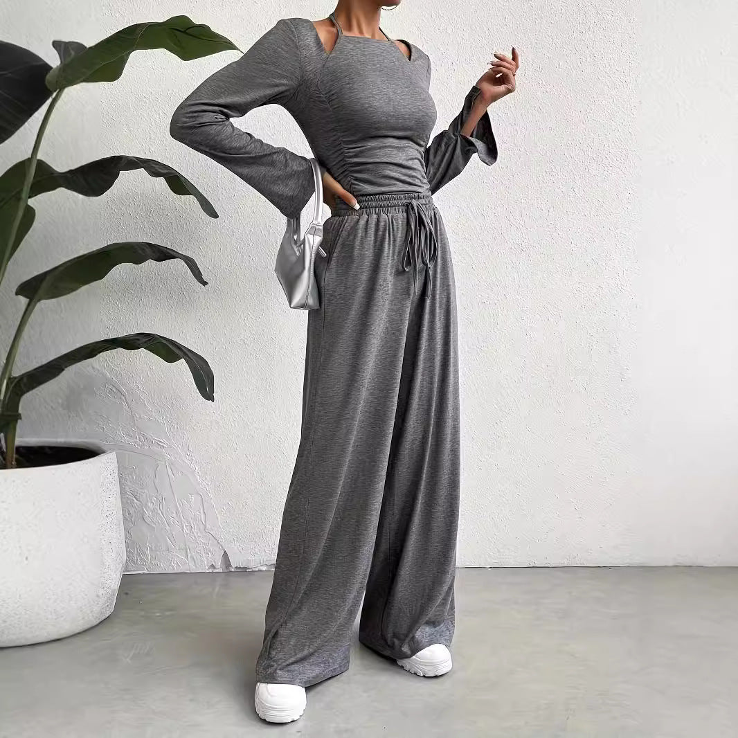 Damen Lässiges und modisches Lounge-Set mit weitem Schnitt und eleganten Ärmeln R&B