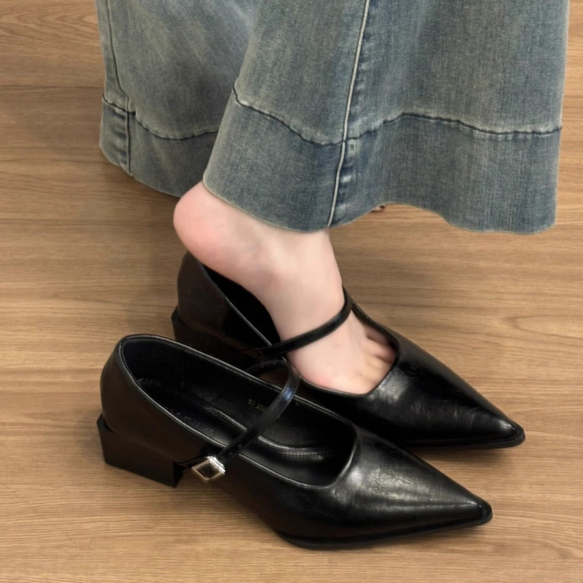 Damen elegante Slingback Pumps mit modischem Riemchen R&B