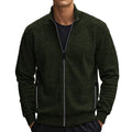 Herren Sweatjacke mit hohem Kragen und praktischen Reißverschlusstaschen