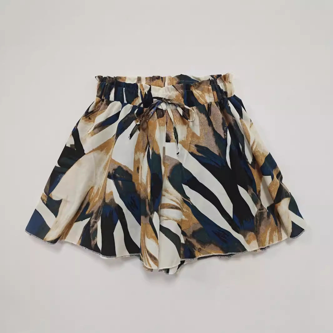 Damen Shorts mit floralem Muster und elastischem Bund R&B