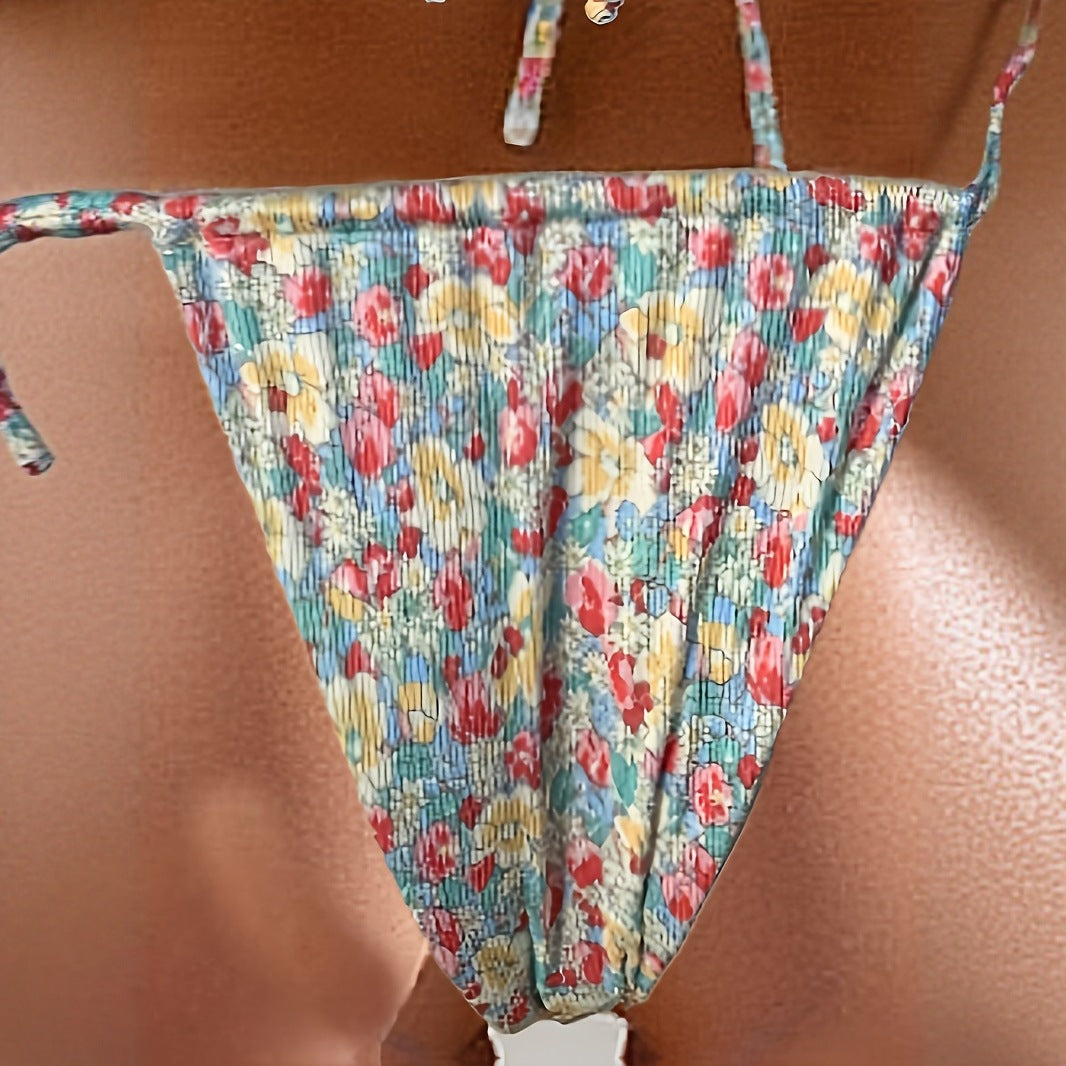 Damen Triangel-Bikini mit verstellbaren Bindebändern R&B