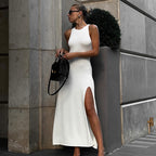 Damen Maxikleid mit seitlichem Schlitz R&B