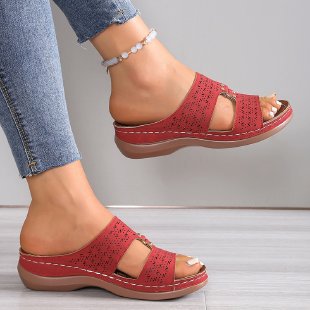 Damen Clogs mit modischem Lochdesign und komfortabler Fußbettung R&B