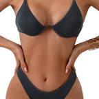 Damen Triangel-Bikini mit elegantem Rippdesign R&B