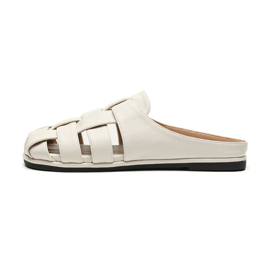 Damen Komfortable und stilvolle Clogs mit hübscher Faltendetail R&B