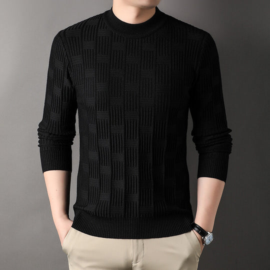 Herren Feinstrickpullover mit modernem Strukturdesign R&B